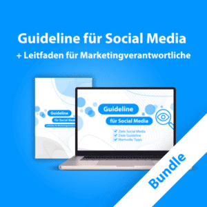 Social Media Guideline im Bundle zeigt einen Laptop und ein Smartphone mit dem E-Book